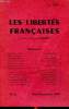 Les libertés françaises N°2 août septembre 1955 Sommaire: le problème juif; Horizon politique; Défense du colonialisme; La démission nucléaire .... ...