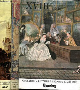 Lot de 3 volumes: XVIè siècle, XVIIIè siècle et XIXè siècle les grands auteurs français du programme. Collection Littéraire Lagarde & Michard