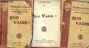 Quo vadis Tomes 1, 2 et 3 Collection les meilleurs livres N°44, 45 et 46. Sienkiewicz Henry