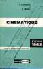 Cinématique Programme 1962 Classe de mathématiques élémentaires. Lespinard V. et Pernet R.