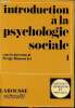 Introduction à la psychologie sociale 1 - sous la direction de Serge Moscovici. Collectif