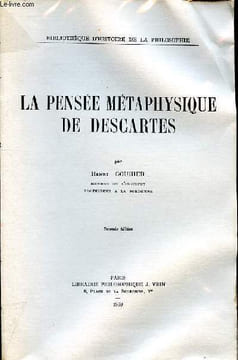 La pensée métaphysique de Descartes. Gouhier Henri