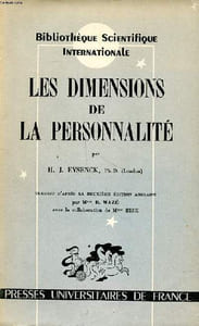 Les dimensions de la personnalité Collection Bibliothèque internationale