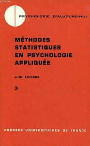 Méthodes statiqtiques en psychologie appliquée Tome 3