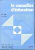 Le conseiller d'&eacute;ducation N&deg; 88 Mars 1987. Collectif