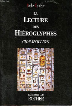 La lecture des hiéroglyphes Collection poche couleur. Champollion Jean François