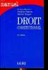 Droit constitutionnel 26 è édition. Burdeau G. Hamon F. et Troper M.