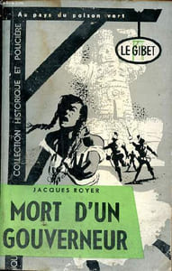 Mort d'un gouverneur Collection Historique et policière