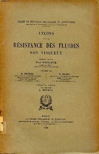 Leçons sur la résistance des fluides non visqueux