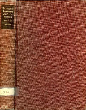 The analytical foundations of celestial mechanics. Wintner Aurel