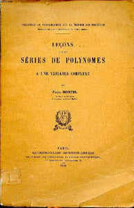 Leçons sur les séries de polynomes à une variable complexe