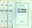 Les frères Karamazoff 3 tomes. Dostoïevsky Fédor