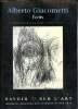 Alberto Giacometti Ecrits Collection Savoir sur l'art. Leiris Michel et Dupin Jacques