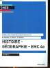 Histoire géographie EMC 4è Collège, cycle 4 ( cycle des approfondissements) Cours 1 Cours 2 Cours 3 + livret de devoirs 4 volumes Sommaire: ...