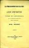 La philosophie de Platon Leçon d'ouverture du cours de philosophie fait à la faculté des lettres d'Aix pendant l'année 1867-1868. Philibert Henri