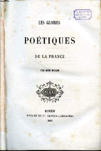 Les gloires poétiques de la France