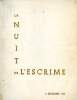 La nuit de l'escrime du 8 décembre 1952. Collectif