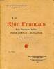 Le Rhin fran&ccedil;ais projet d'am&eacute;nagement du fleuve force motrice - navigation. Collectif