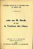 Note sur M. Benda et sur la trahison des Clercs Deuxième cahier de la vingtième série. Guiberteau