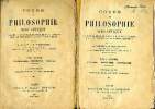 Cours de philosophie scolastique d'après la pensée d'Aristote et de S. Thomas mise au courant de la science moderne Tomes premier et second Logique - ...
