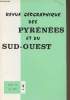 Revue géographique des pyrénées et du Sud-Ouest - Tome 42 - n°2 Avril 1971 - Les races bovines dans le département de l'Aveyron - Périgueux: la ...