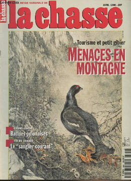 "La revue nationale de la Chasse n°583 - Avril 96 - Tourisme et petit gibier : menaces en montagne - Grand gibie: battues polonaises - Tir de chasse : ...