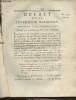 Décret de la Convention Nationale, n°749 - Du 12 avril 1793, l'an second de la république françoise, relatif aux tentatives de vol non consommé. ...
