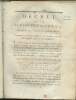 Décret de la Convention Nationale, n°757 - Du 14 avril 1793, l'an second de la république françoise, concernant la Marque distinctive des Notables, ...