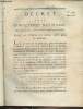 Décret de la Convention Nationale, n°758 - Du 14 avril 1793, l'an second de la république françoise, relatif aux pensions des soldats blessés dans les ...