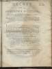 Décret de la Convention Nationale, n°807 - Du 29 avril 1793, l'an second de la république françoise, portant que les juges & jurés du Tribunal ...