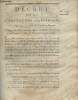 Décret de la Convention Nationale, n°839 - Du 10 mai 1793, l'an second de la République françoise, relatif aux passeports des agens employés, soit par ...