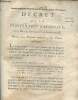 Décret de la Convention Nationale, n°868 - Du 13 mai 1793, l'an second de la République françoise, relatif aux députés nommés à des places militaires. ...