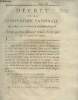 Décret de la Convention Nationale, n°963 - Du 30 mai 1793, l'an second de la République françoise, relatif aux sous-officiers & soldats des troupes ...