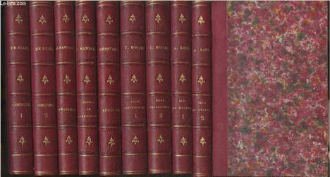 Collection de 9 volumes de Sandeau, Constant, Didier, Karr & de Staël - Madame de Staël : Corinne ou l'Italie, 2 tomes - Jules Sandeau : Fernand - ...
