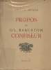 "Propos de O.L. Barenton confiseur - (Edition originale) - ""Les notables""". Detoeuf Auguste