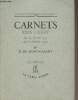 "Carnets XXIX à XXXV du 19 février 1935 au 11 janvier 1939 - ""Le choix"" n°3". De Montherlant H.