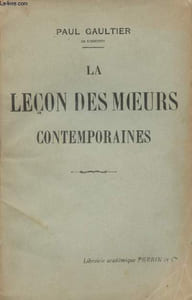 La leçon des moeurs contemporaines