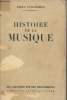 "Histoire de la musique - ""Les grandes études historiques""". Vuillermoz Emile