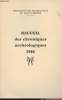 Recueil des chroniques archéologiques 1980 - Association des archéologues de Lot-et-Garonne - Extrait de la revue de l'Agenais. Collectif