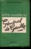 Lettre ouverte au Général De Gaulle.. GUGENHEIM, Jacques.