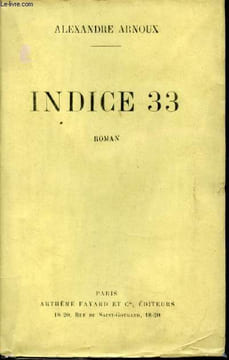 Indice 33. . ARNOUX, Alexandre.