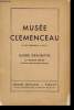 Musée Clemenceau. Guide descriptif.. MONOD, François.
