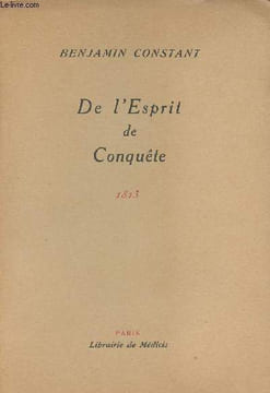 De l'esprit de conquête - 1813 - Collection Le Jardin du Luxembourg n°1. Constant Benjamin