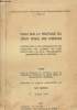 Essai sur la pratique du droit p&eacute;nal des ch&egrave;ques - Contribution &agrave; une uniformisation des poursuites par l'examen des deux difficult&eacute;s les plus ...