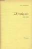 Chroniques 1931-1954. Morand Paul