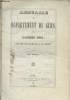 Annuaire du département du Gers, pour l'année 1841 imprimé par ordre de M. le Préfet - 24e année. Collectif