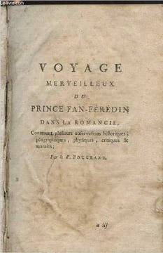 Voyages imaginaires allégoriques -T.26 : Voyage merveilleux du Prince Fan-Férédin dans la romancie, contenant plusieurs observations historiques, ...