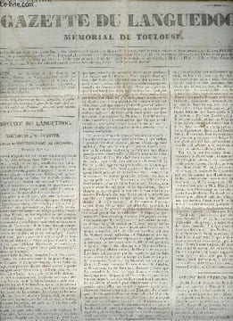 Gazette du Languedoc, mémorial de Toulouse - 2e année - 1832, Lundi 16 janvier - n°112 - Histoire révolutionnaire de Toulouse (Dernière lettre) - ...