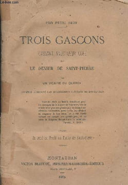 "Trois Gascons causant avec leur curé sur le dernier de Saint-Pierre - ""Pro petri sede""". Un vicaire du Quercy