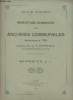 Ville d'Auch - Inventaire-sommaire des archives communales antérieures à 1790 - Séries CC à II.. M.P. Bénétrix